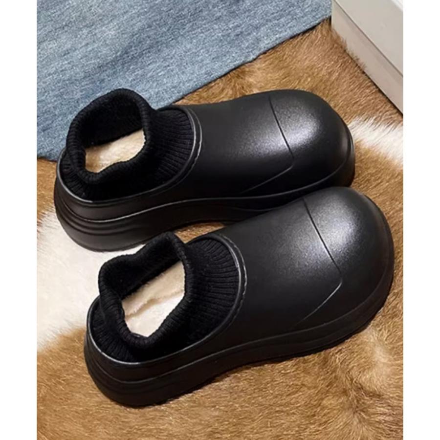 EVAショートブーツ ソックス風 裏起毛