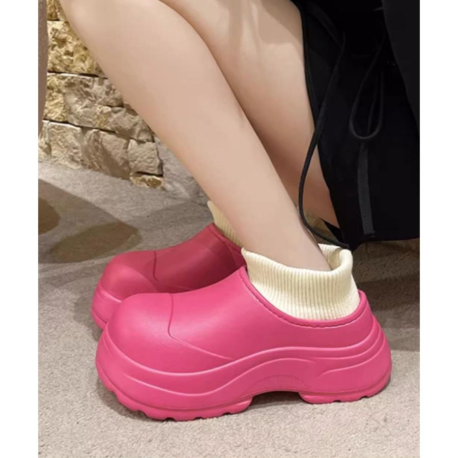 EVAショートブーツ ソックス風 裏起毛