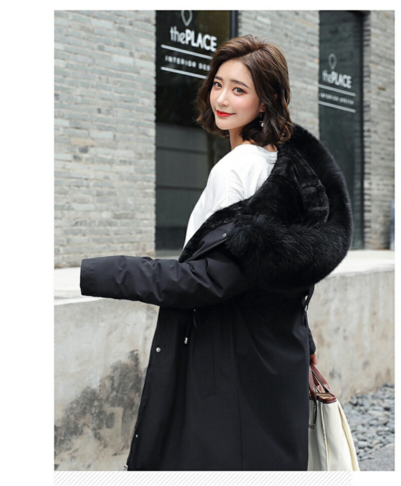 中綿コート レディース フード付き 防寒コート ロングコート ダウンジャケット 秋冬アウター 防寒 防風 厚手 暖かい ファー付き 通勤通学 送料無料