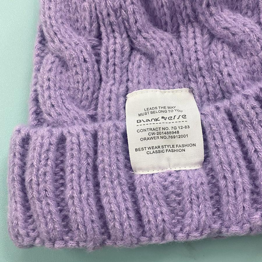 ケーブル編み ニット帽子 レディース秋冬【ゆうパケット可】