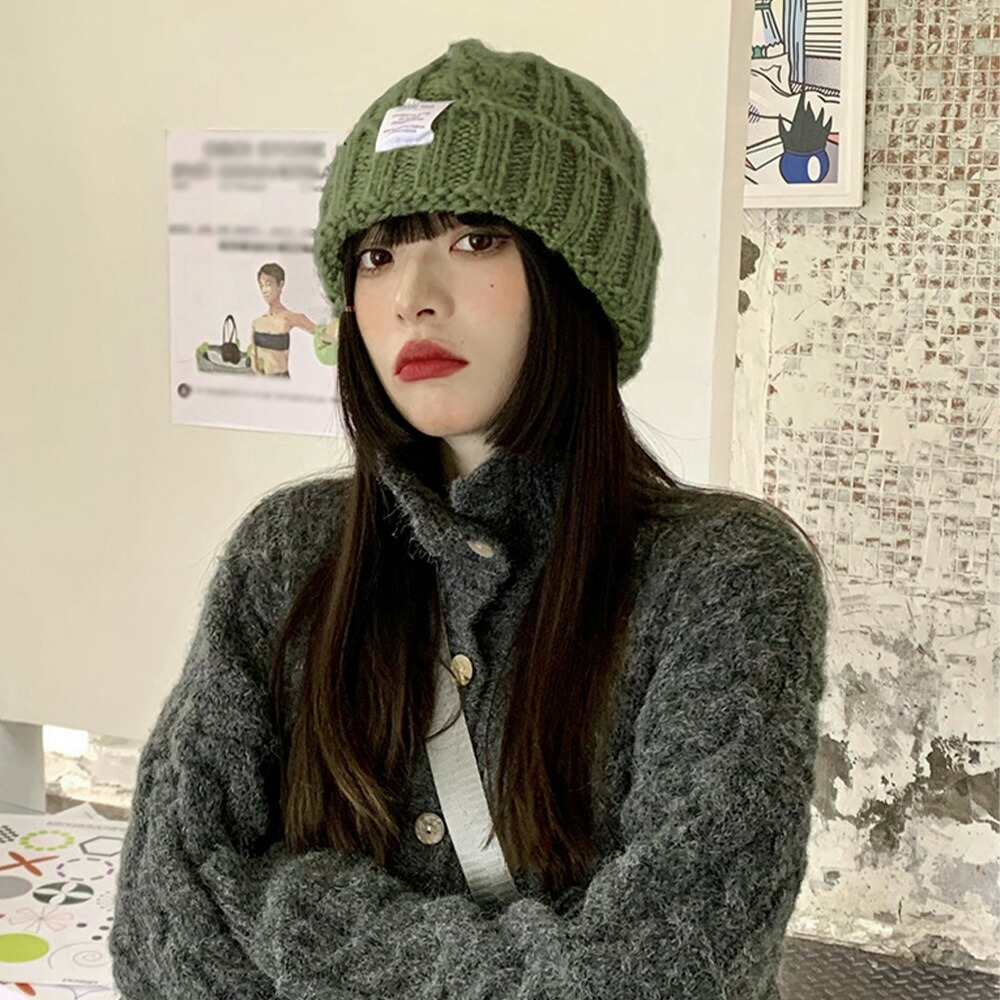 ケーブル編み ニット帽子 レディース秋冬【ゆうパケット可】