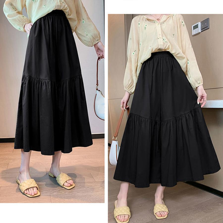 ワイドパンツ ウエストゴム スカンツ【ゆうパケット可】