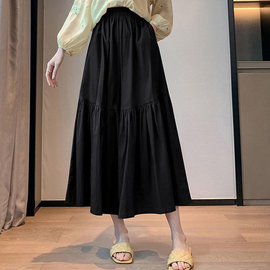 ワイドパンツ ウエストゴム スカンツ【ゆうパケット可】