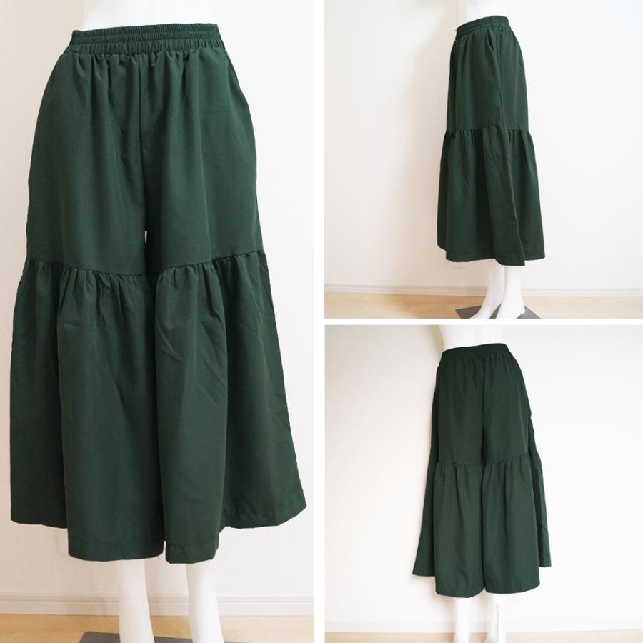 ワイドパンツ ウエストゴム スカンツ【ゆうパケット可】