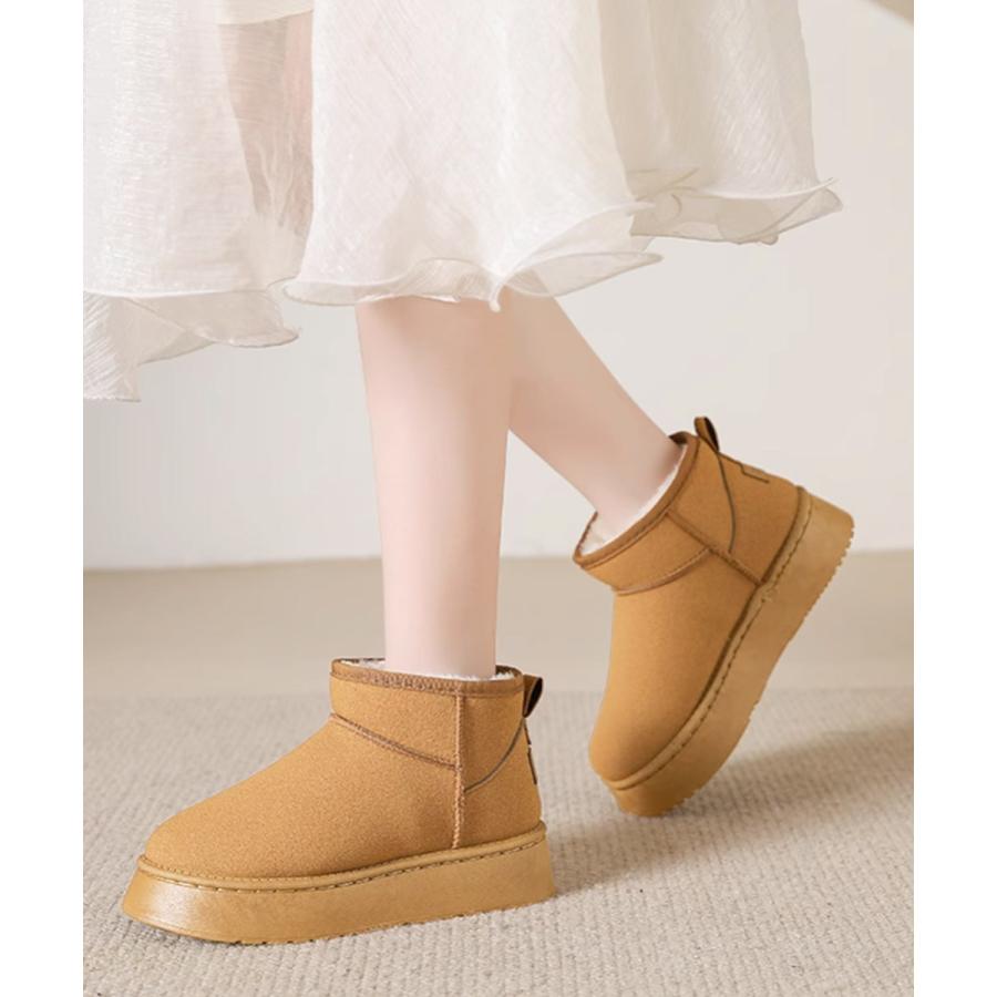 ムートンブーツ レディース美脚ボアブーツ