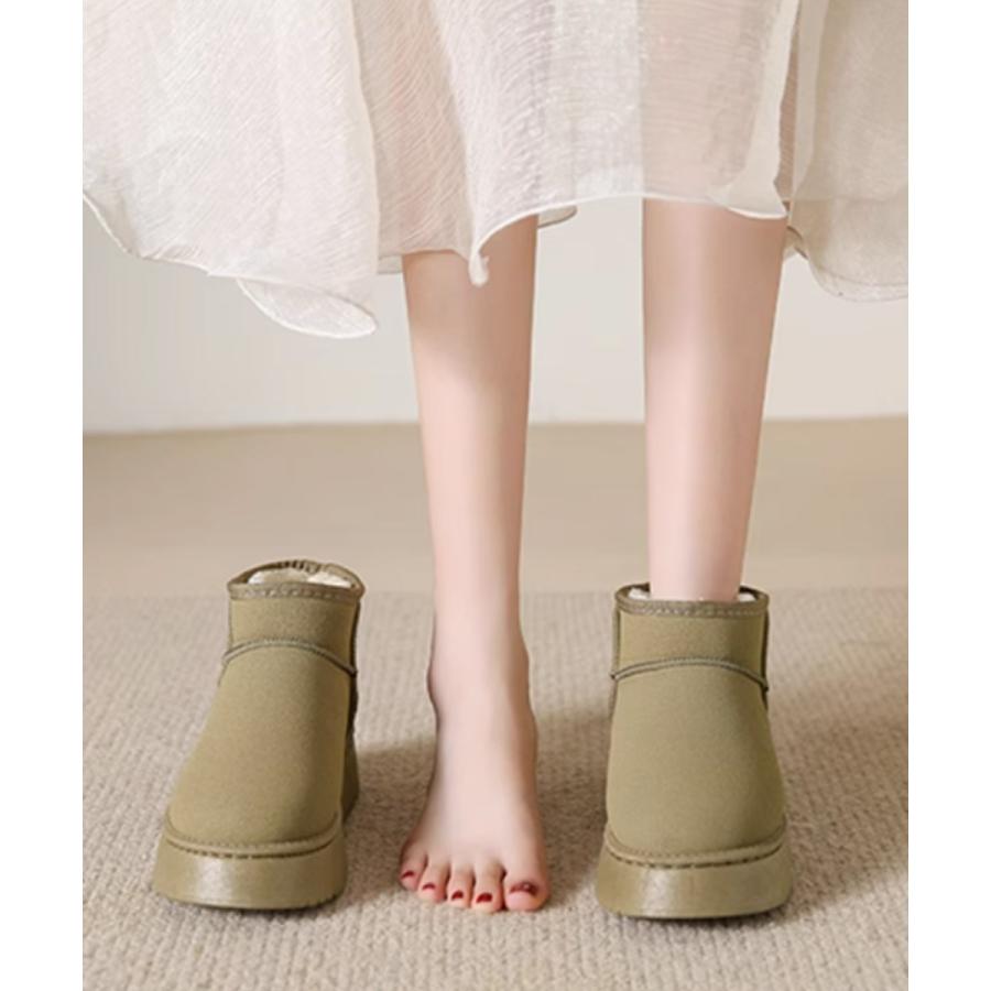 ムートンブーツ レディース美脚ボアブーツ