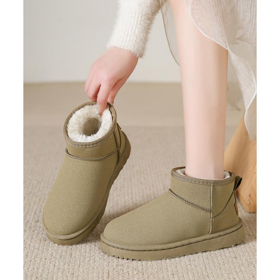 ムートンブーツ レディース美脚ボアブーツ