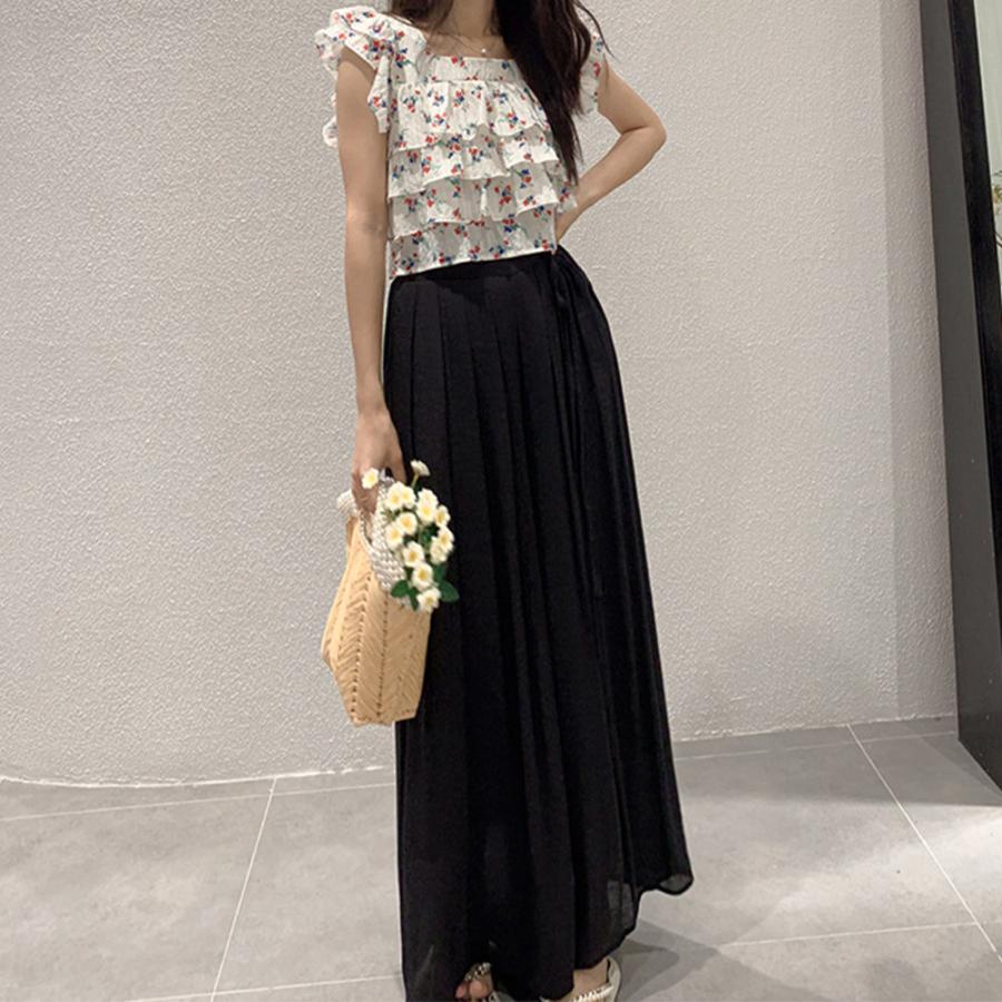 とろみパンツ レディース 綿麻スカンツ夏【ゆうパケット可】