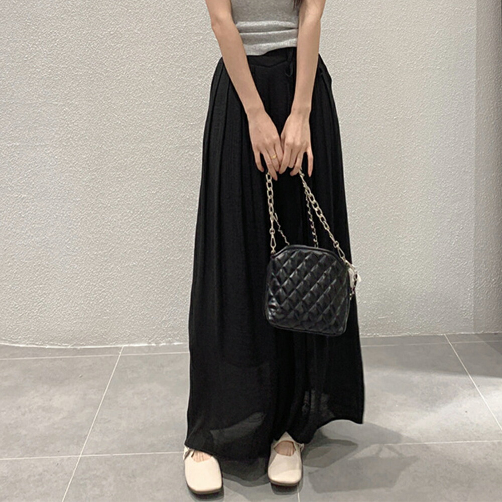 とろみパンツ レディース 綿麻スカンツ夏【ゆうパケット可】