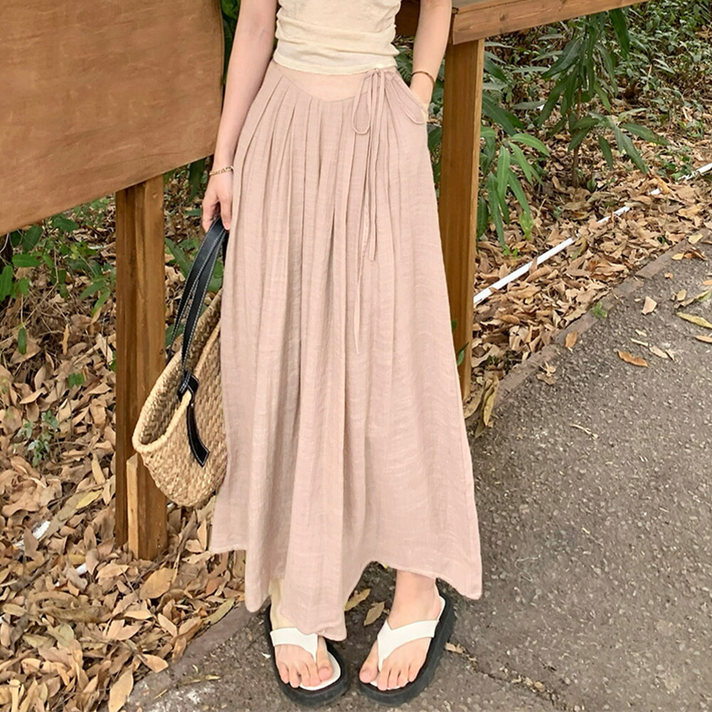 とろみパンツ レディース 綿麻スカンツ夏【ゆうパケット可】