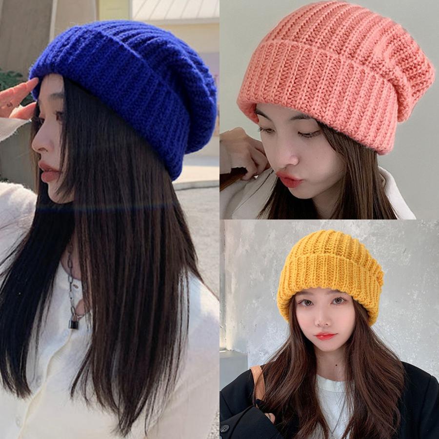 ニット帽 レディース 秋冬ニットキャップ【ゆうパケット可】