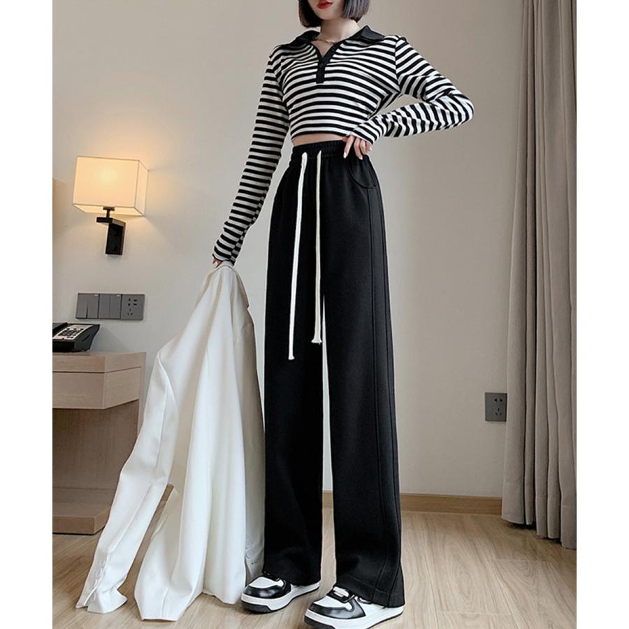 スウェットパンツ レディースワイドパンツ【ゆうパケット可】