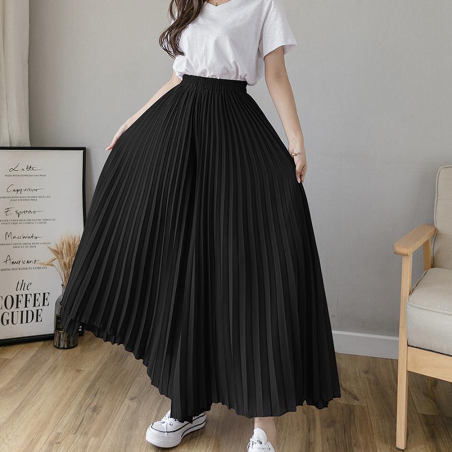 プリーツガウチョパンツ 韓国 スカーチョ【ゆうパケット可】