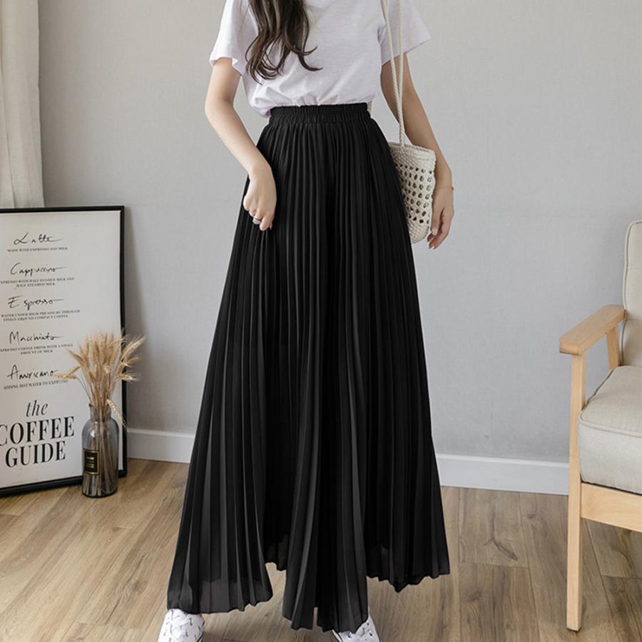 プリーツガウチョパンツ 韓国 スカーチョ【ゆうパケット可】