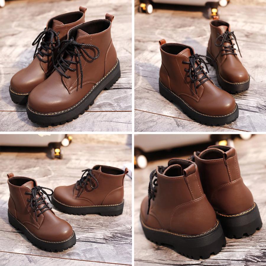 厚底ブーツ レディースショートブーツ韓国