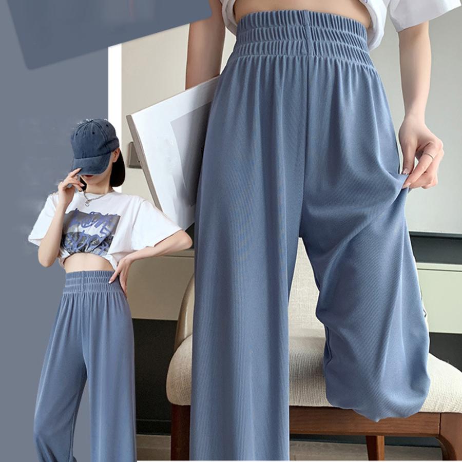 セミワイドパンツハイウエストロングパンツ【ゆうパケット可】