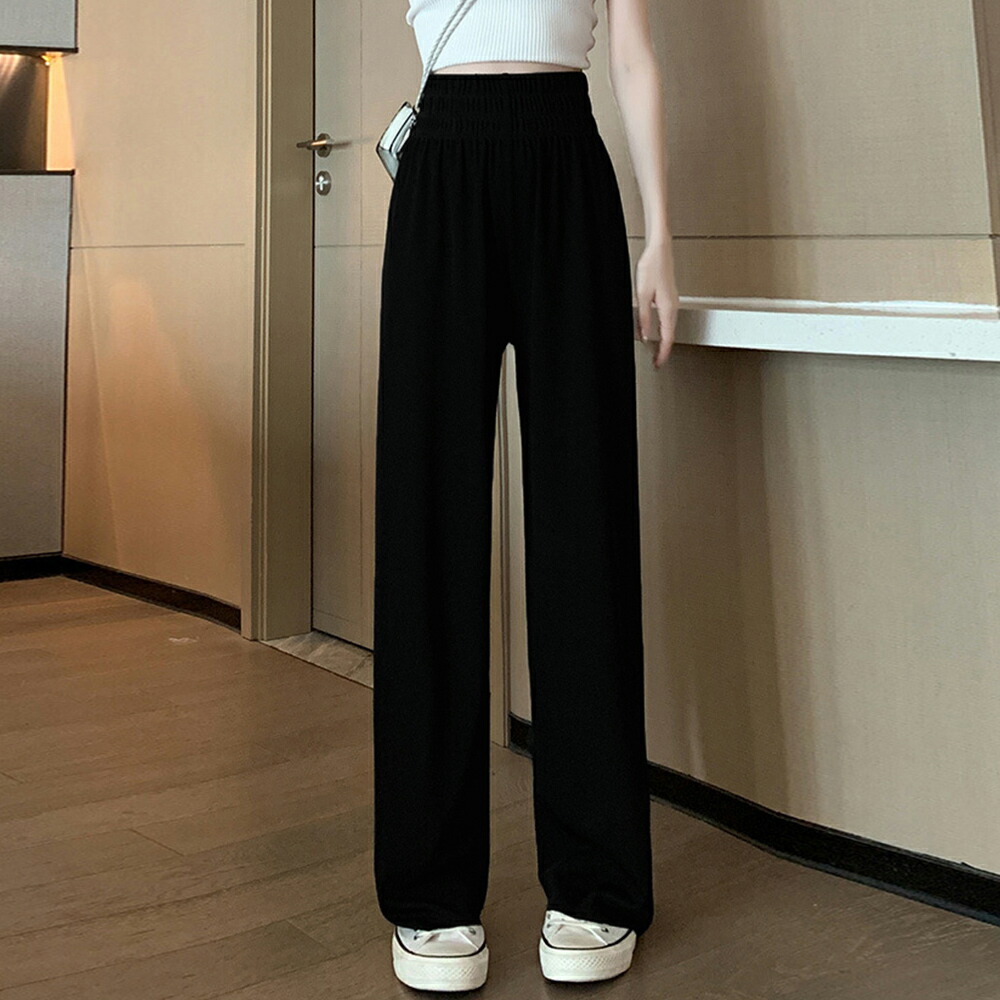 セミワイドパンツハイウエストロングパンツ【ゆうパケット可】