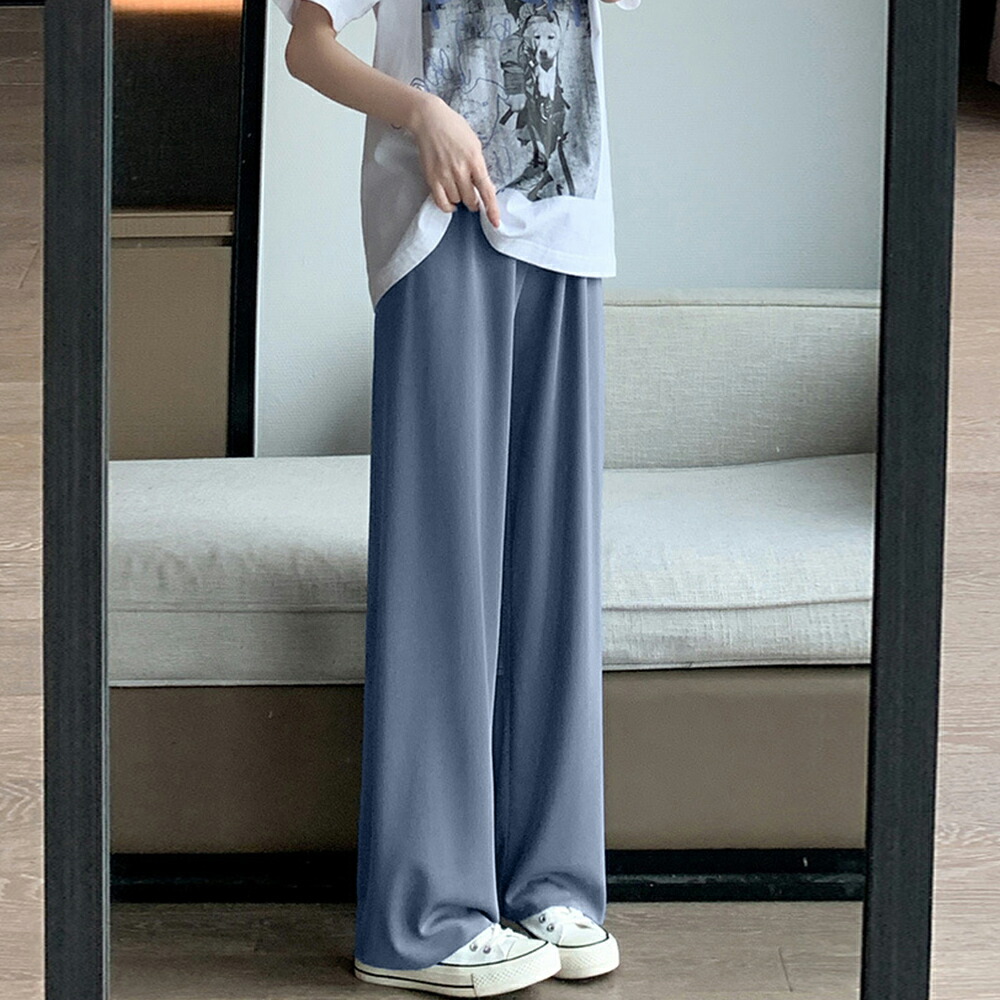 セミワイドパンツハイウエストロングパンツ【ゆうパケット可】