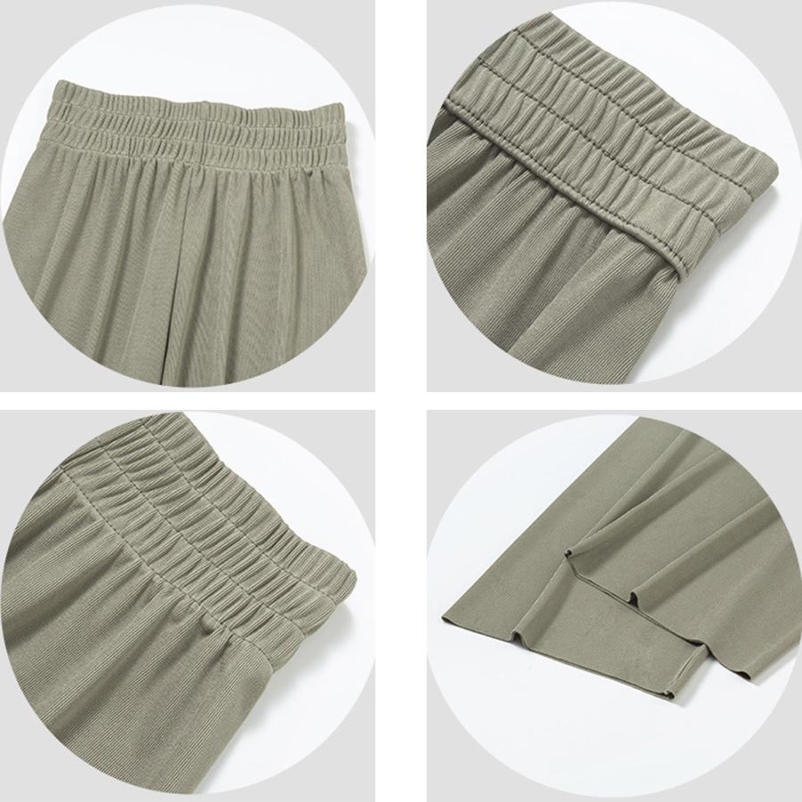 セミワイドパンツハイウエストロングパンツ【ゆうパケット可】