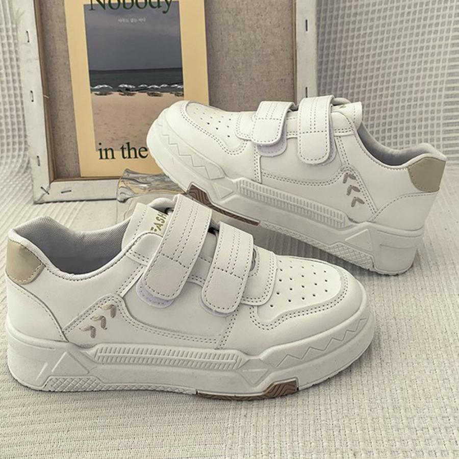 厚底スニーカー ベルクロ レディース美脚