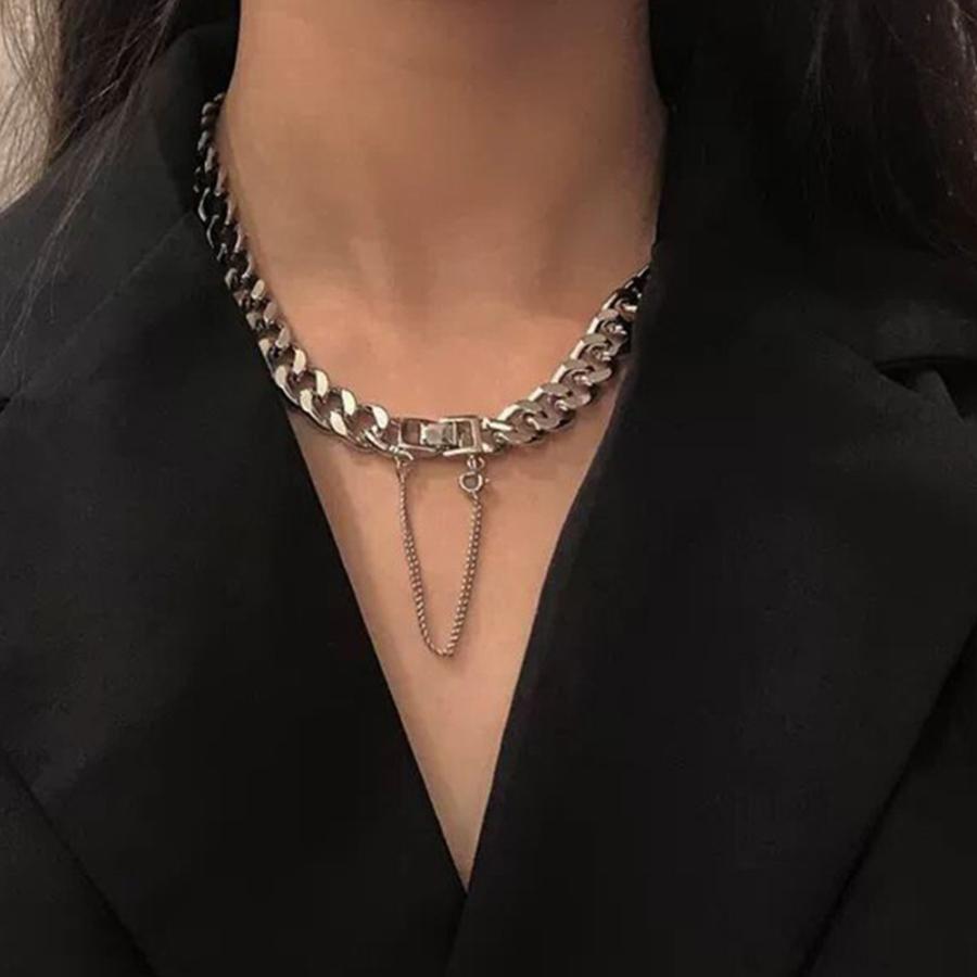 チョーカーネックレス チェーン シルバー【ゆうパケット可】