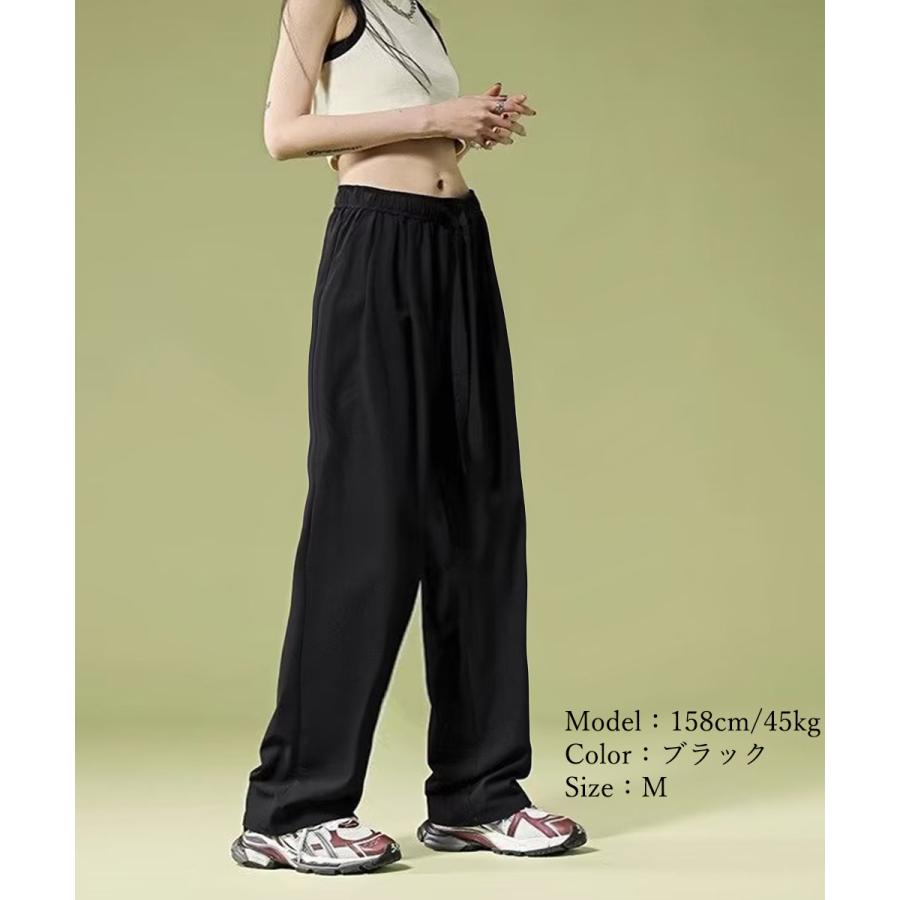 ワイドパンツ レディースハイウエスト美脚【ゆうパケット】