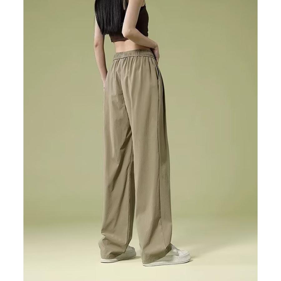 ワイドパンツ レディースハイウエスト美脚【ゆうパケット】