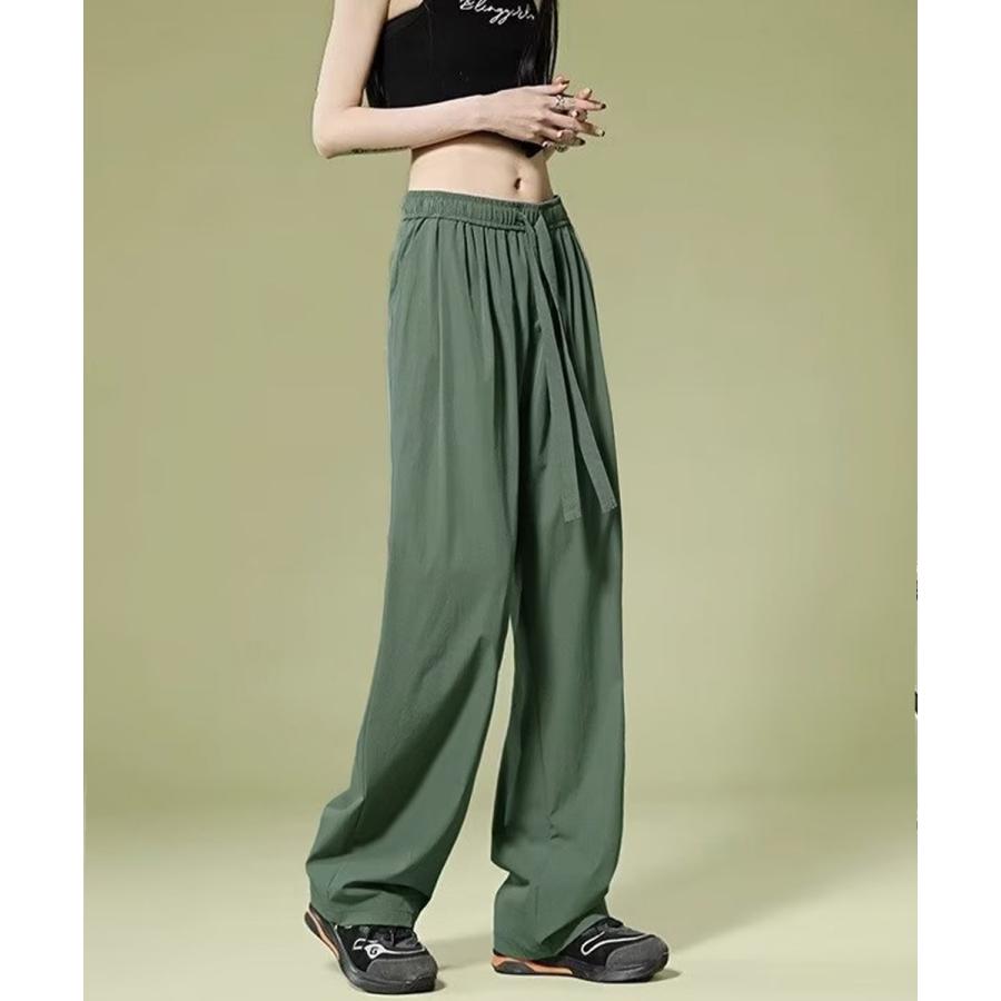 ワイドパンツ レディースハイウエスト美脚【ゆうパケット】