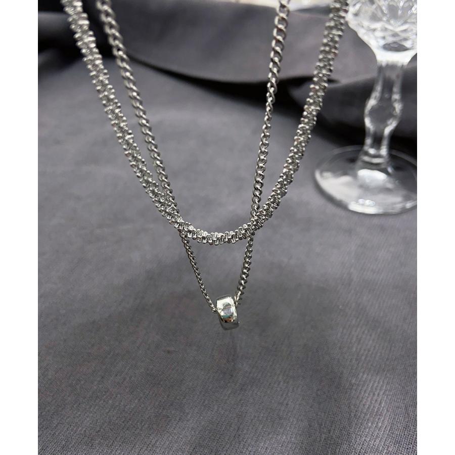 サークル 2連チェーンネックレス セット【ゆうパケット可】