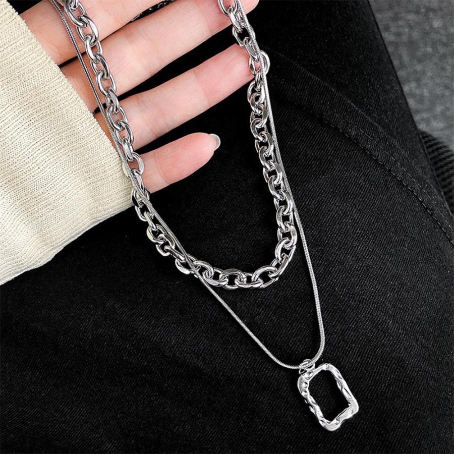 チョーカーネックレス チェーン 2連【ゆうパケット可】