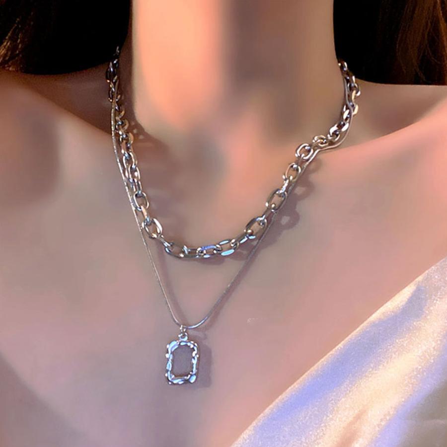 チョーカーネックレス チェーン 2連【ゆうパケット可】