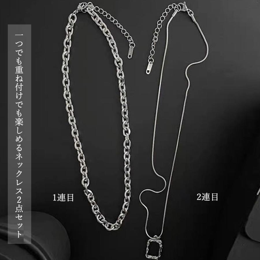 チョーカーネックレス チェーン 2連【ゆうパケット可】