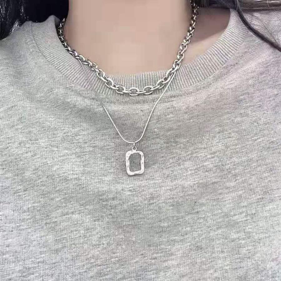 チョーカーネックレス チェーン 2連【ゆうパケット可】