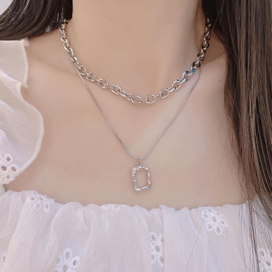 チョーカーネックレス チェーン 2連【ゆうパケット可】