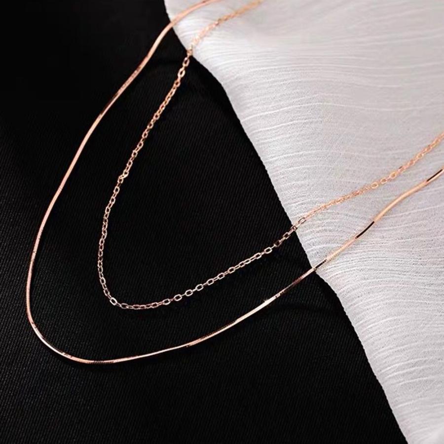 チョーカー 2連チェーンネックレス【ゆうパケット可】