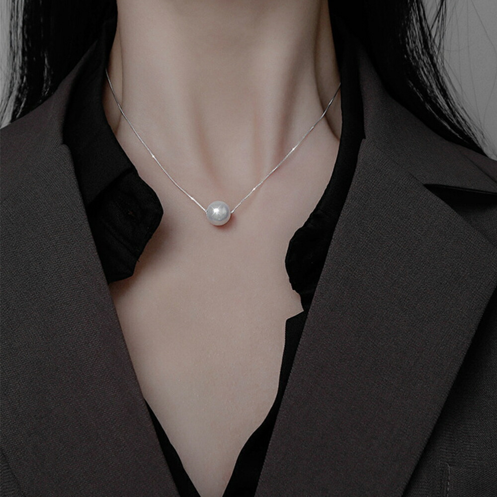 チェーン ネックレス フェイクパール【ゆうパケット可】