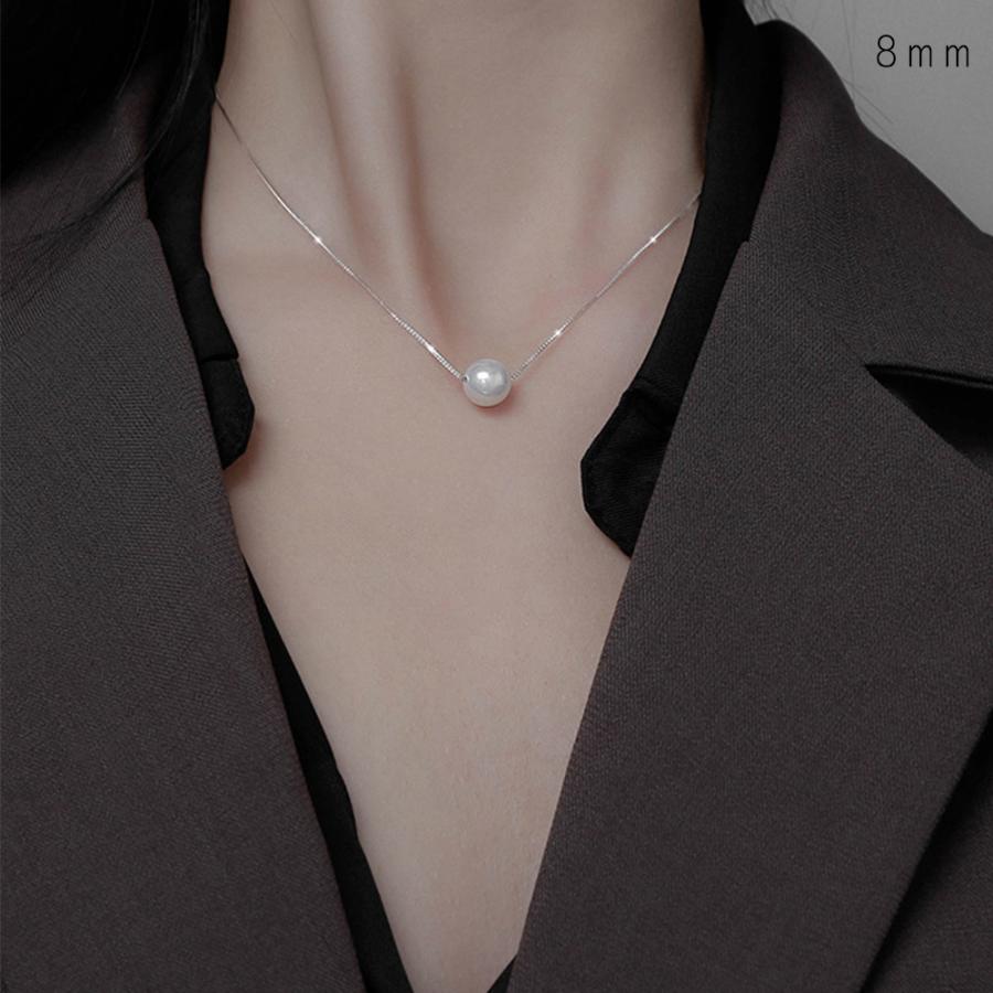 チェーン ネックレス フェイクパール【ゆうパケット可】