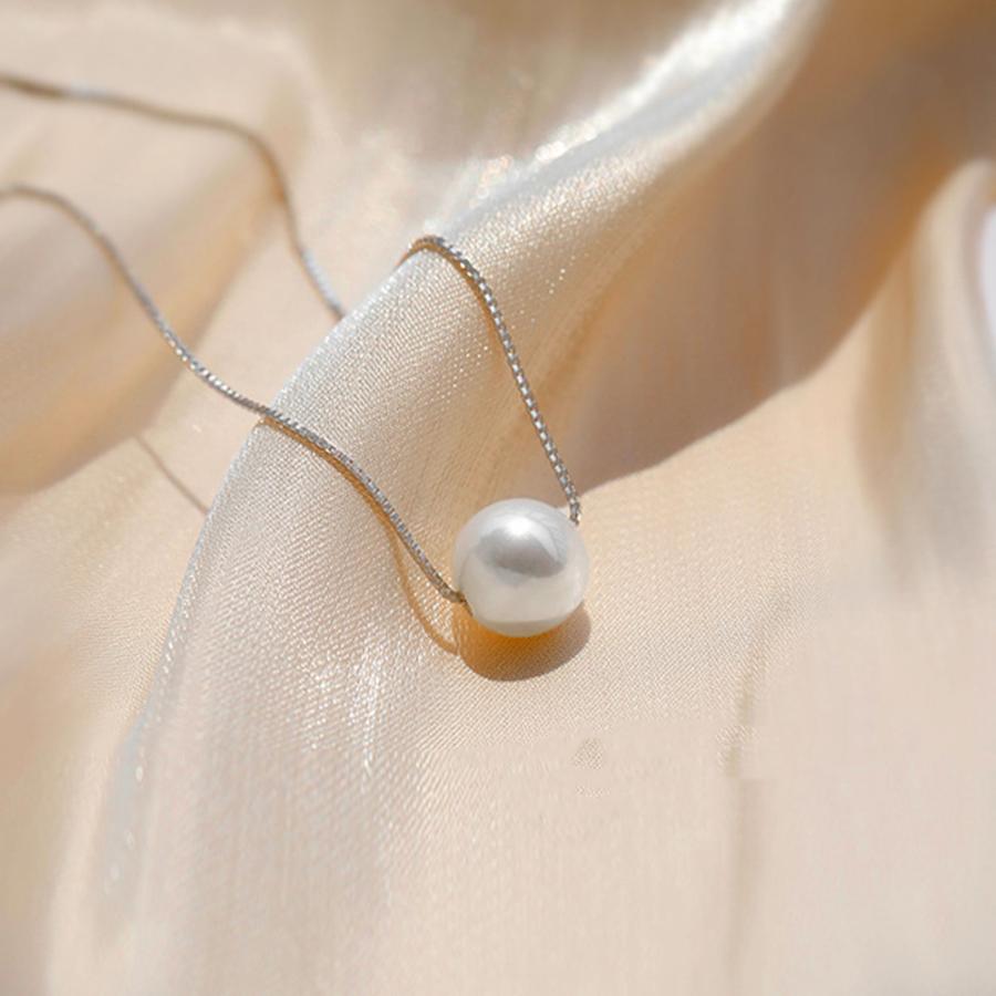 チェーン ネックレス フェイクパール【ゆうパケット可】