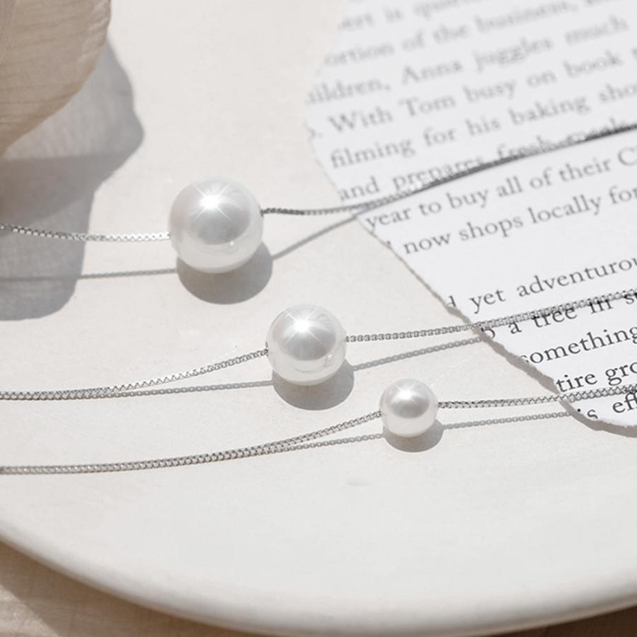 チェーン ネックレス フェイクパール【ゆうパケット可】