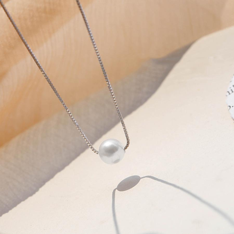 チェーン ネックレス フェイクパール【ゆうパケット可】