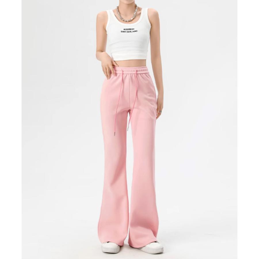 フレアパンツ レディース 美脚 脚長