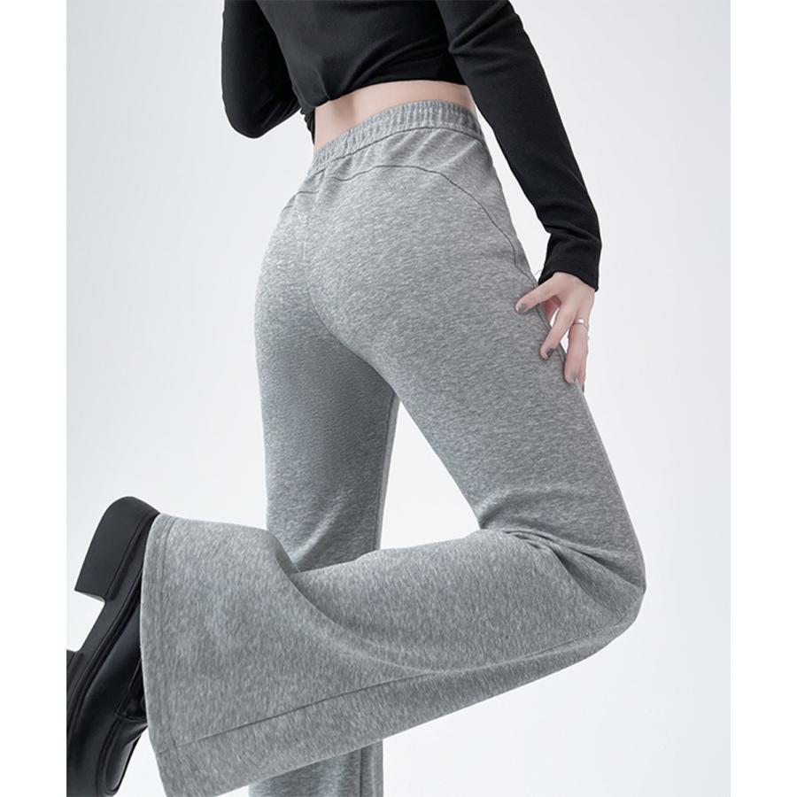 フレアパンツ レディース 美脚 脚長