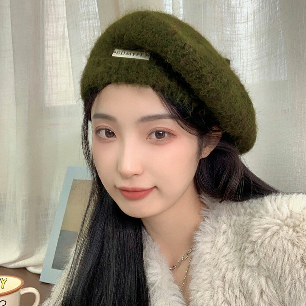 ニットベレー帽 起毛 レディース 秋冬【ゆうパケット可】