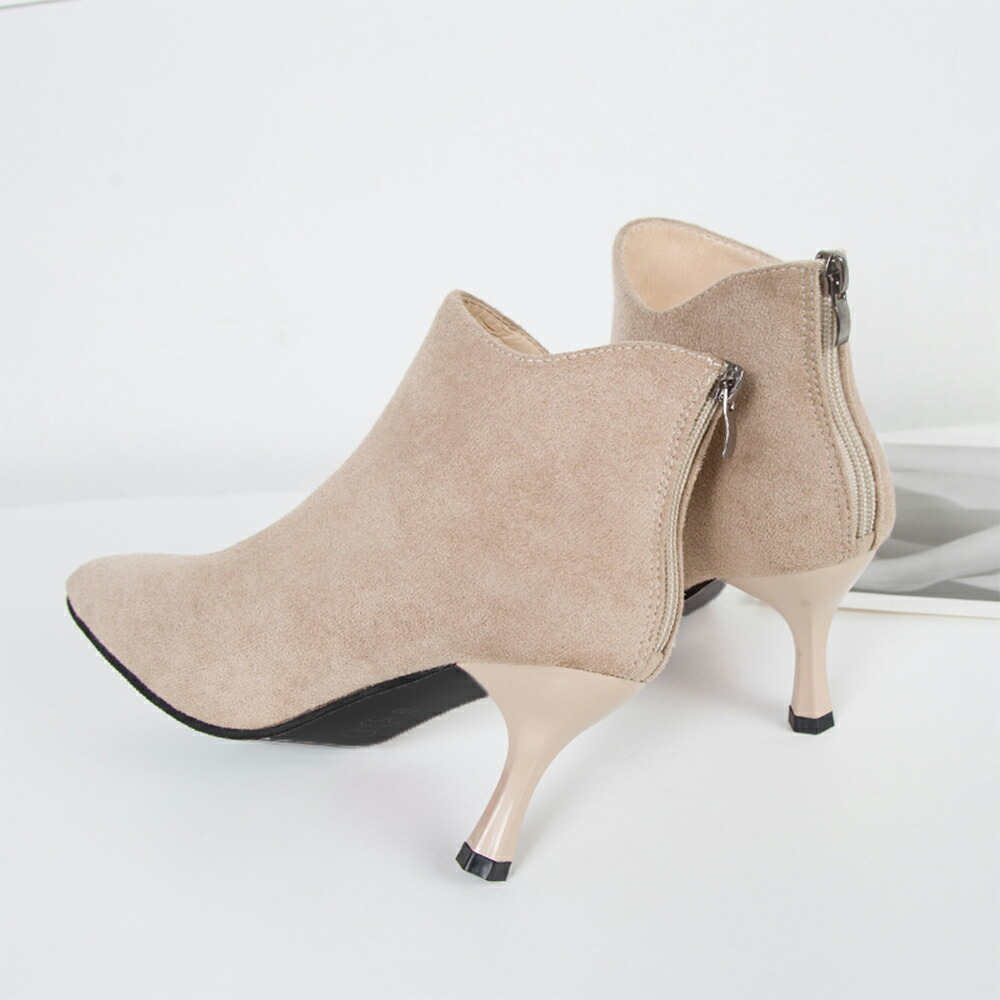 ショートブーツ 靴 シューズ ブーツ レディース ハイヒール 美脚 通勤 OL 韓国