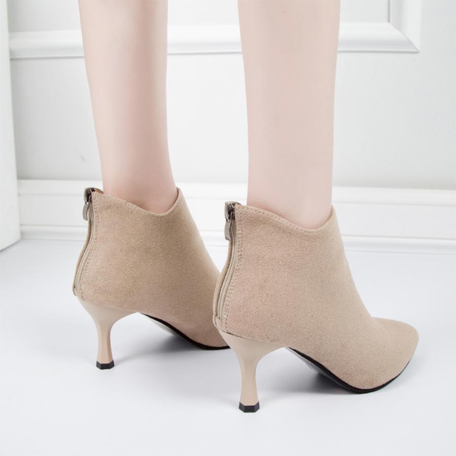 ショートブーツ 靴 シューズ ブーツ レディース ハイヒール 美脚 通勤 OL 韓国