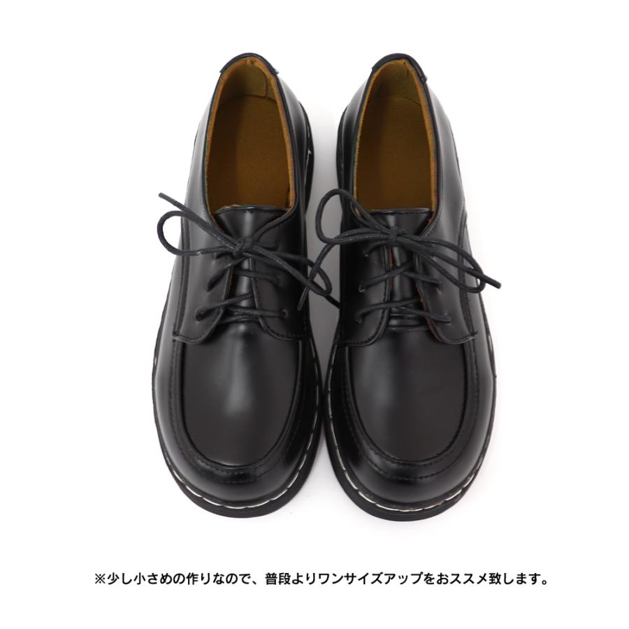 ドレスシューズ レディース 靴 シューズ レースアップ レザー調 厚底 シンプル 歩きやすい