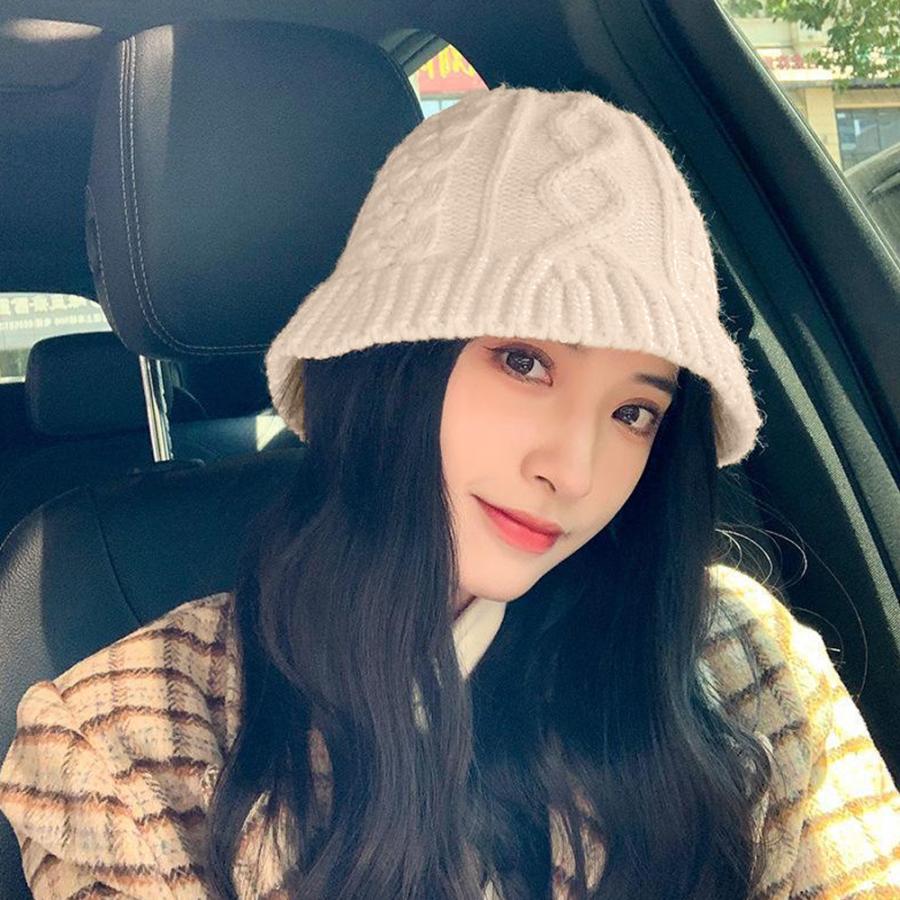 ニットハット レディース 編み 韓国風【ゆうパケット可】