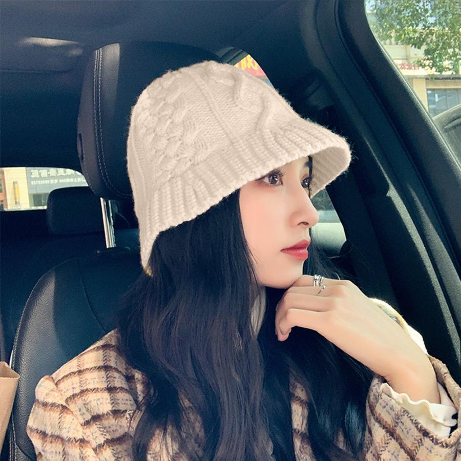 ニットハット レディース 編み 韓国風【ゆうパケット可】