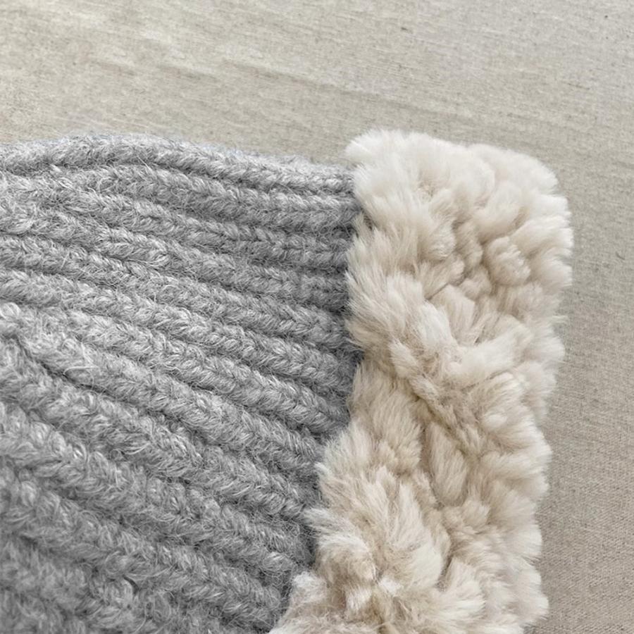 ニット バケットハット ボア異素材 秋冬【ゆうパケット可】