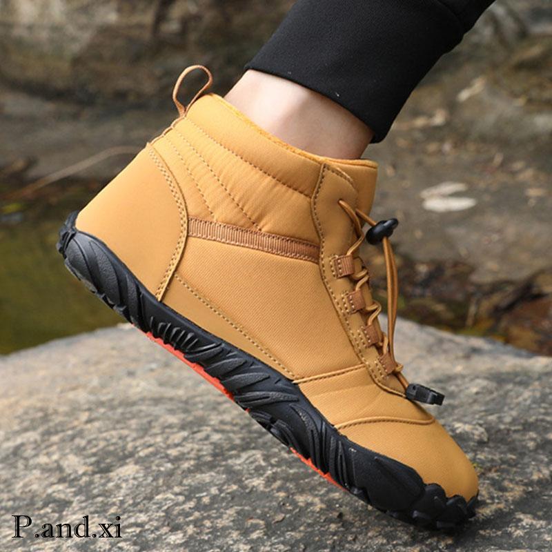 トレッキングシューズ メンズ レディース 防水 防寒 ハイキングシューズ 登山靴 アウトドアシューズ カップル ペアルック 疲れない アウトドア